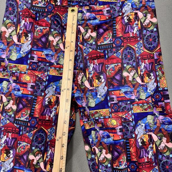 Disney Hunchback Of Notre Dame Leggings Stain glass‎ Vibrant Stretch Size 32x29 - Picture 3 of 10